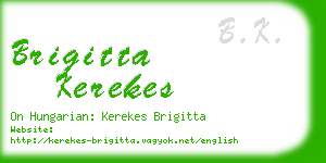 brigitta kerekes business card